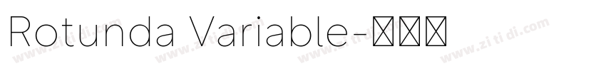 Rotunda Variable字体转换